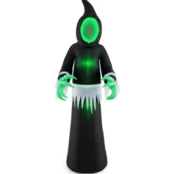 245CM Outdoor Halloween Deko LED Aufblasbarer Halloween-Geist Ohngesicht Dekogeist