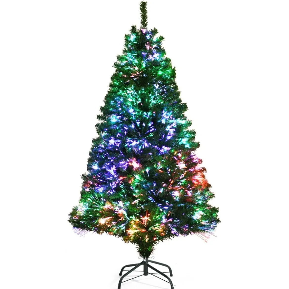 150 cm Premium-Weihnachtsfichte mit Glasfaseroptik Künstlicher Weihnachtsbaum Grün