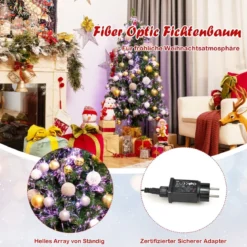 150 cm Premium-Weihnachtsfichte mit Glasfaseroptik Künstlicher Weihnachtsbaum Grün