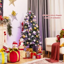 150 cm Premium-Weihnachtsfichte mit Glasfaseroptik Künstlicher Weihnachtsbaum Grün