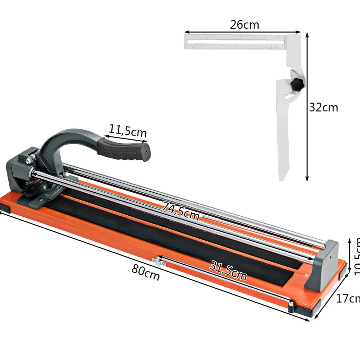 61cm Professioneller Fliesenschneider 40,5 cm Diagonal-Porzellanschneider