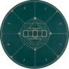 Ø120 cm Runde Pokermatte mit Tragetasche Faltbare Pokerauflage mit Rutschfester Gummibasis