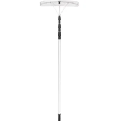 201-630 cm Schneeschaufel aus Aluminium mit Gummielippe Schneeräumer für Dach