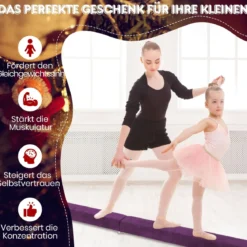 270 cm Schwebebalken Kinder Balancierbalken klappbar Gymnastikbalken mit Tragegriff