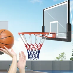 Ø45cm Standard Basketballkorb mit Netz Mini Basketball Korb für Wandmontage Orange