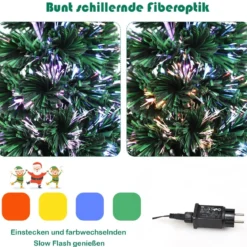 60 cm Tisch-Weihnachtsbaum Beleuchteter Mini-Weihnachtsbaum Grün