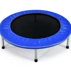 97 cm Trampolin Mini-Falttrampolin faltbar Fitness-Trampolin Blau
