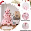 150 cm Verschneiter Weihnachtsbaum Klappbarer Künstlicher Weihnachtsbaum für Zuhause Rosa