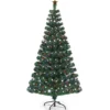 150 cm Weihnachtsbaum mit Hochwertige PVC Nadeln Beleuchteter Baum mit 8 Blink-Modi Grün