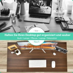 Computertisch mit schwerem Stahlrahmen moderner einfacher Laptoptisch Kaffee