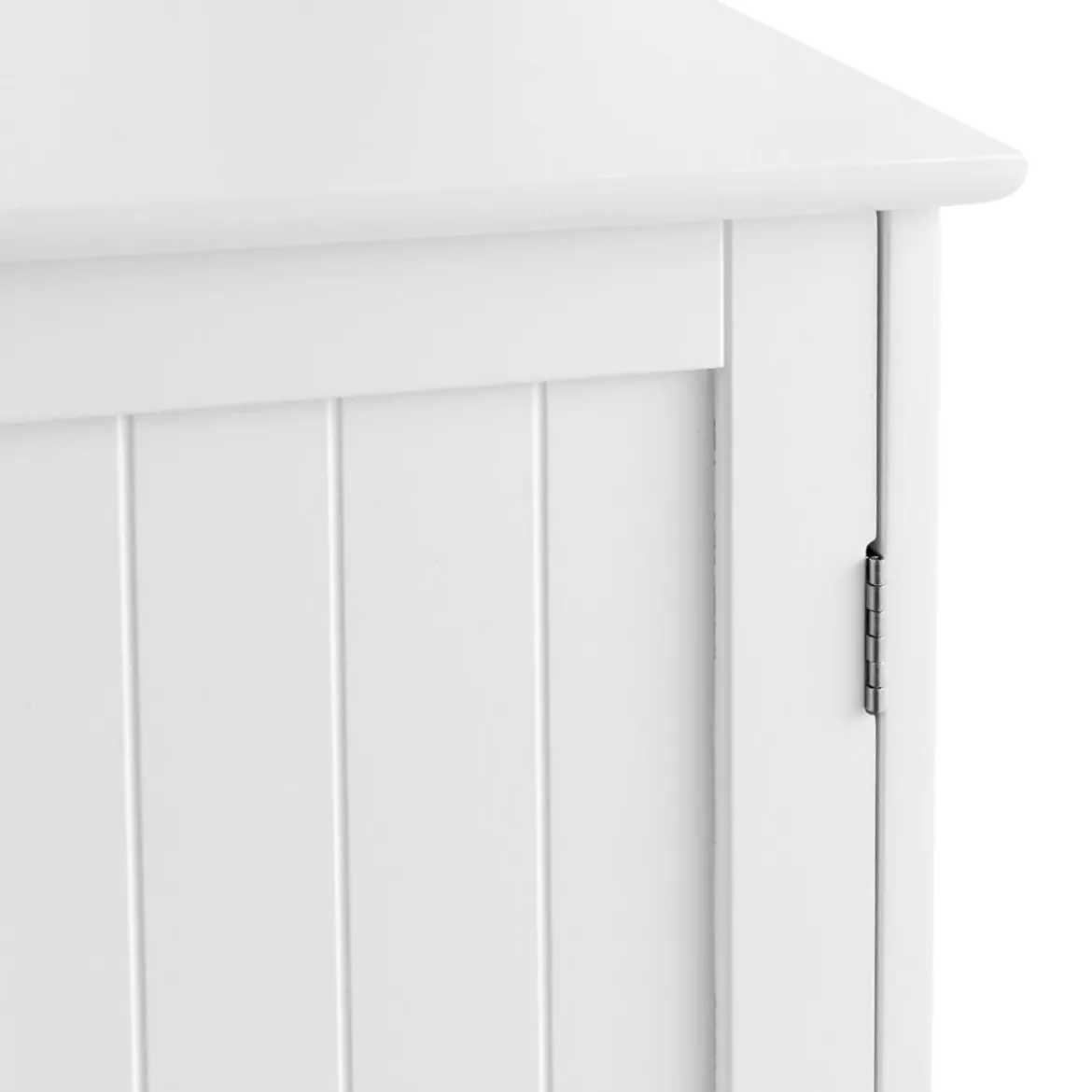 Coswtay Badezimmerschrank Verstellbarer Einlegeboden Badschrank Sideboard Weiß 60 x 35 x 87 cm
