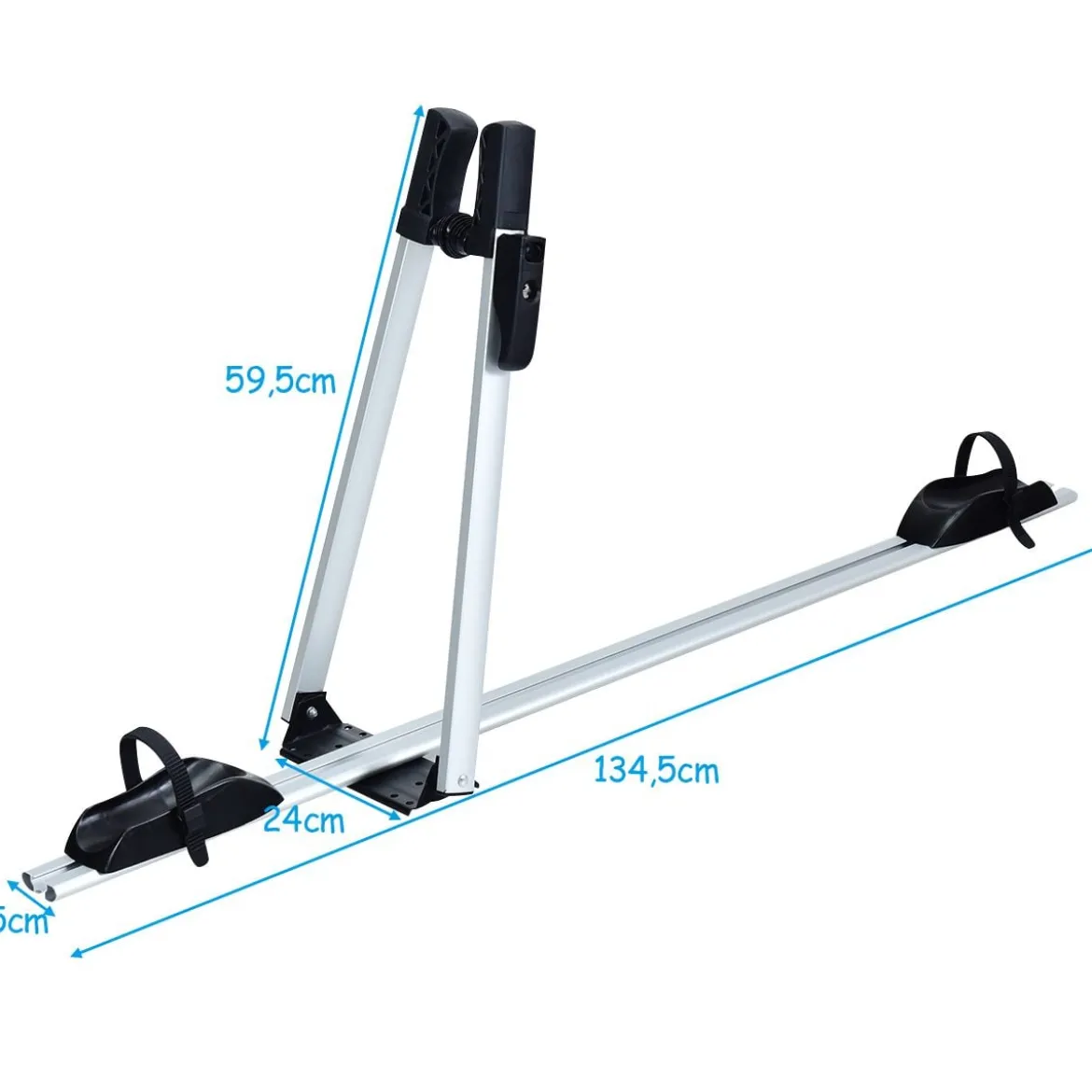 Dachfahrradträger für 1 Fahrrad mit Diebstahlsicherung Rostschutz-Aluminiumlegierung Universalhalterung