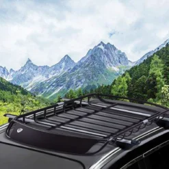 Dachkorb Universal Aerodynamisches Design Auto Dachgepäckträger 120 x 98 x 17 cm Schwarz