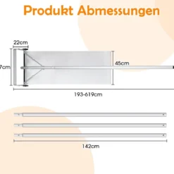 Dachschneeräumer mit Rädern Alu Dach Schneeschaufel Schneeschieber Dachräumer