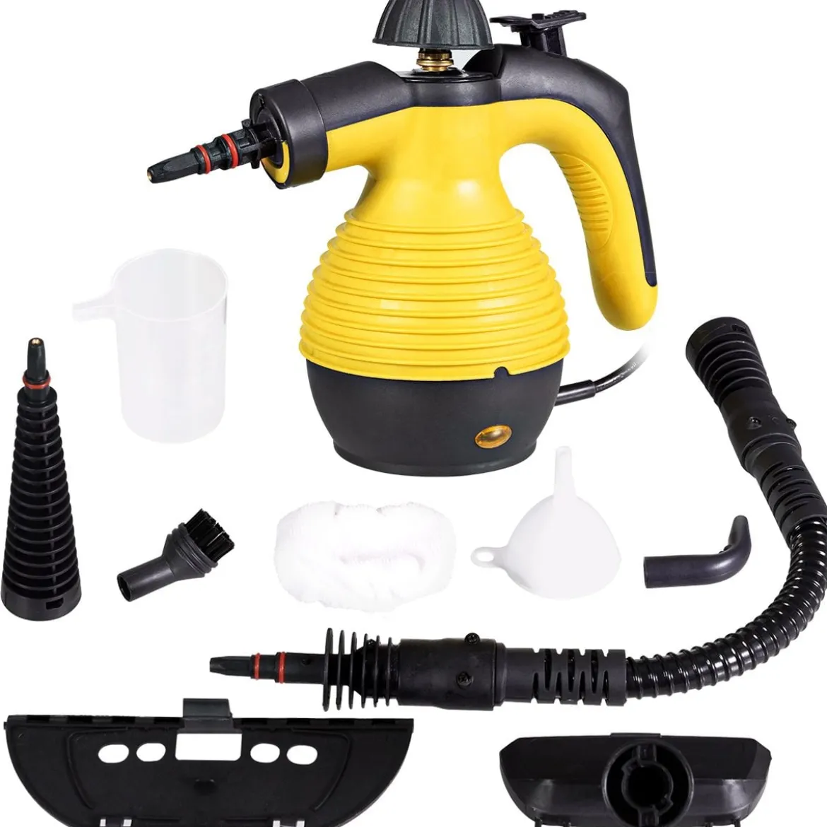Dampfreiniger Handgerät 9-teiliges Zubehör-Set und sicheres Design Dampfreinigen Gelb