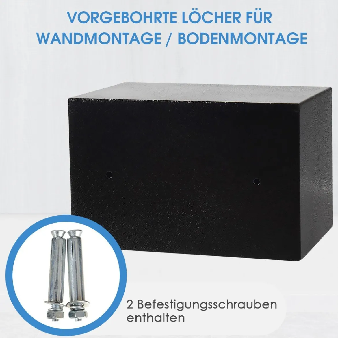 Digitaler Sicherheits-Safe Tresorfach mit 2 Überbrückungsschlüsseln Elektronischer Schranktresor