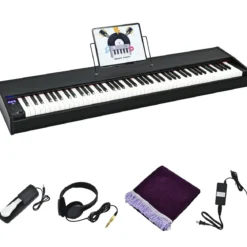 Digitalpiano Klavier Elektrisches Keyboard Klaviertastatur mit Netzteil 135x32,5x10,5CM