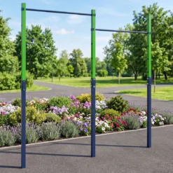 Doppel Klimmzugstange Reckstange Höhenverstellbar 80-172 cm aus Verzinktem Stahl bis 220 kg