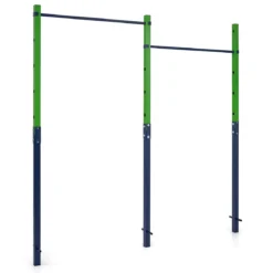 Doppel Klimmzugstange Reckstange Höhenverstellbar 80-172 cm aus Verzinktem Stahl bis 220 kg