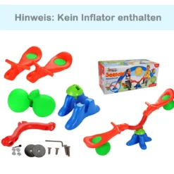 360° Drehbare Karussell Wippe mit Griff zum Festhalten Jede Seite bis 25kg Belastbar