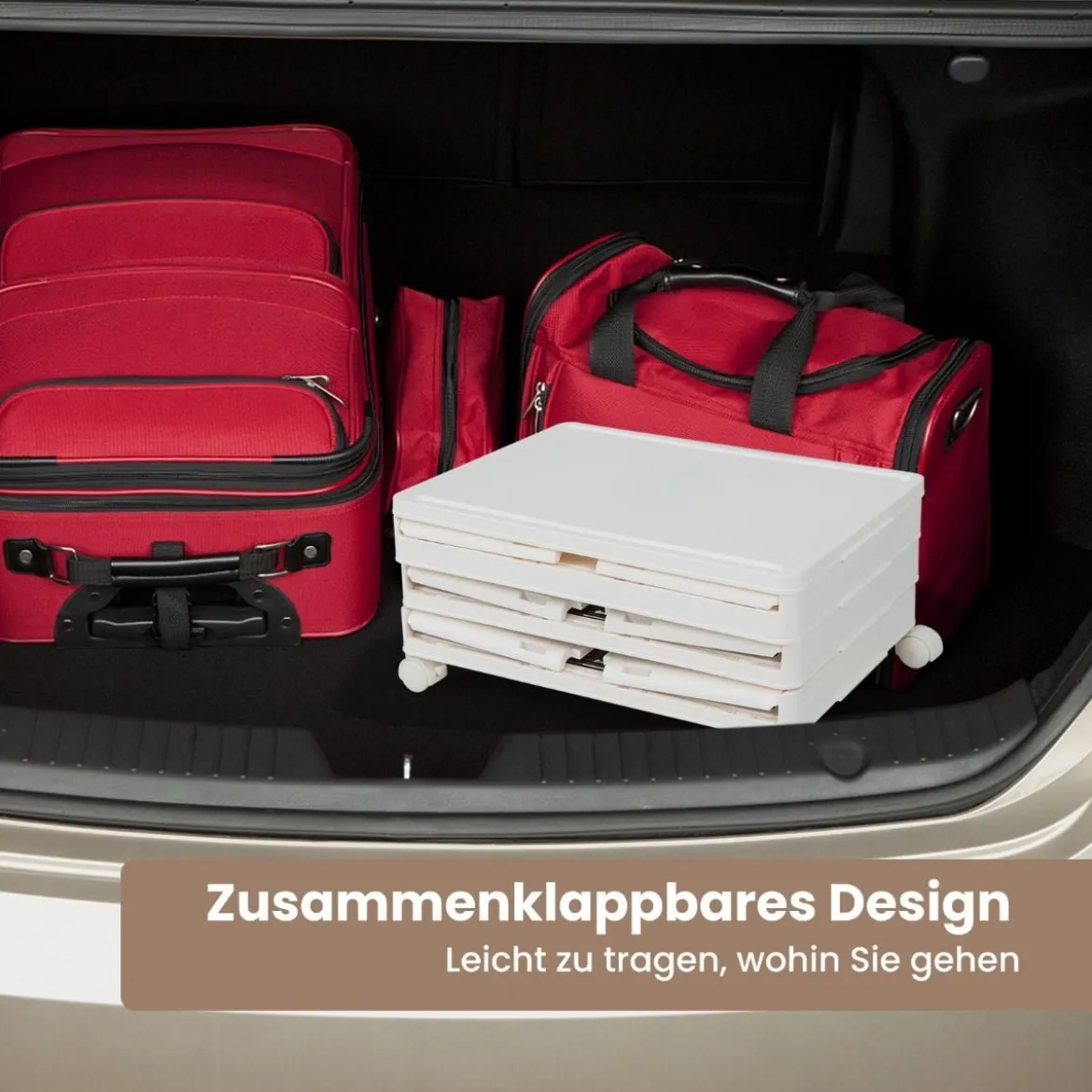 3/4/6-Ebenen Aufbewahrungsboxen mit Deckel & Magnetischen Transparenten Türen & Rollen Weiß