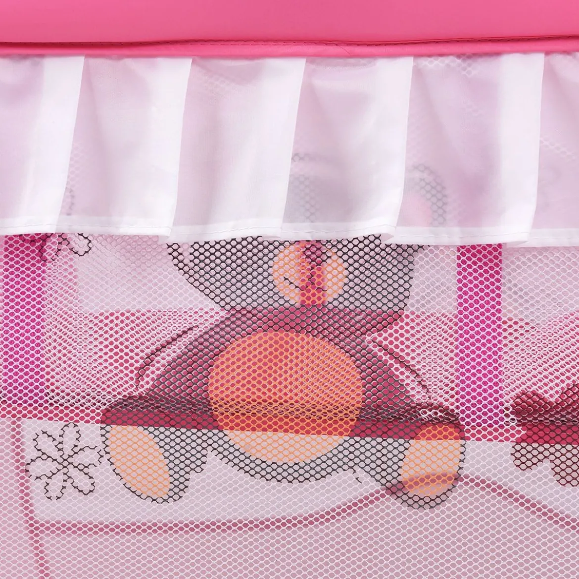 2 Ebenen Klappbares Babybett Kinderreisebett Laufstall mit Wickelauflage