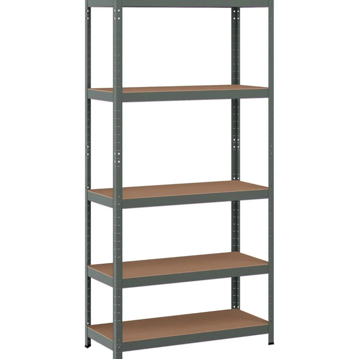 5 Ebenen Lagerregal Schwerlastregal Steckregal Metallregal Werkstattregal 91 x 46 x 183 cm
