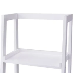 4-Ebene Weiß Standregal Bücherregal Pflanzenregal 44 x 38 x 140 cm
