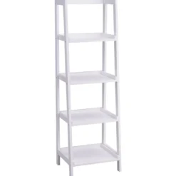 4-Ebene Weiß Standregal Bücherregal Pflanzenregal 44 x 38 x 140 cm