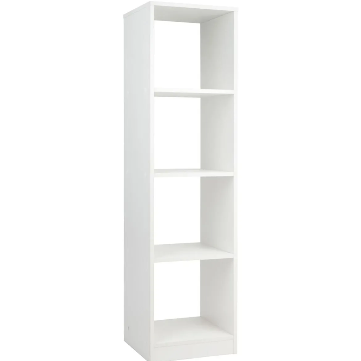 Eckregal 142 cm Schmales Bücherregal 38 x 33 x 142 cm Weiß