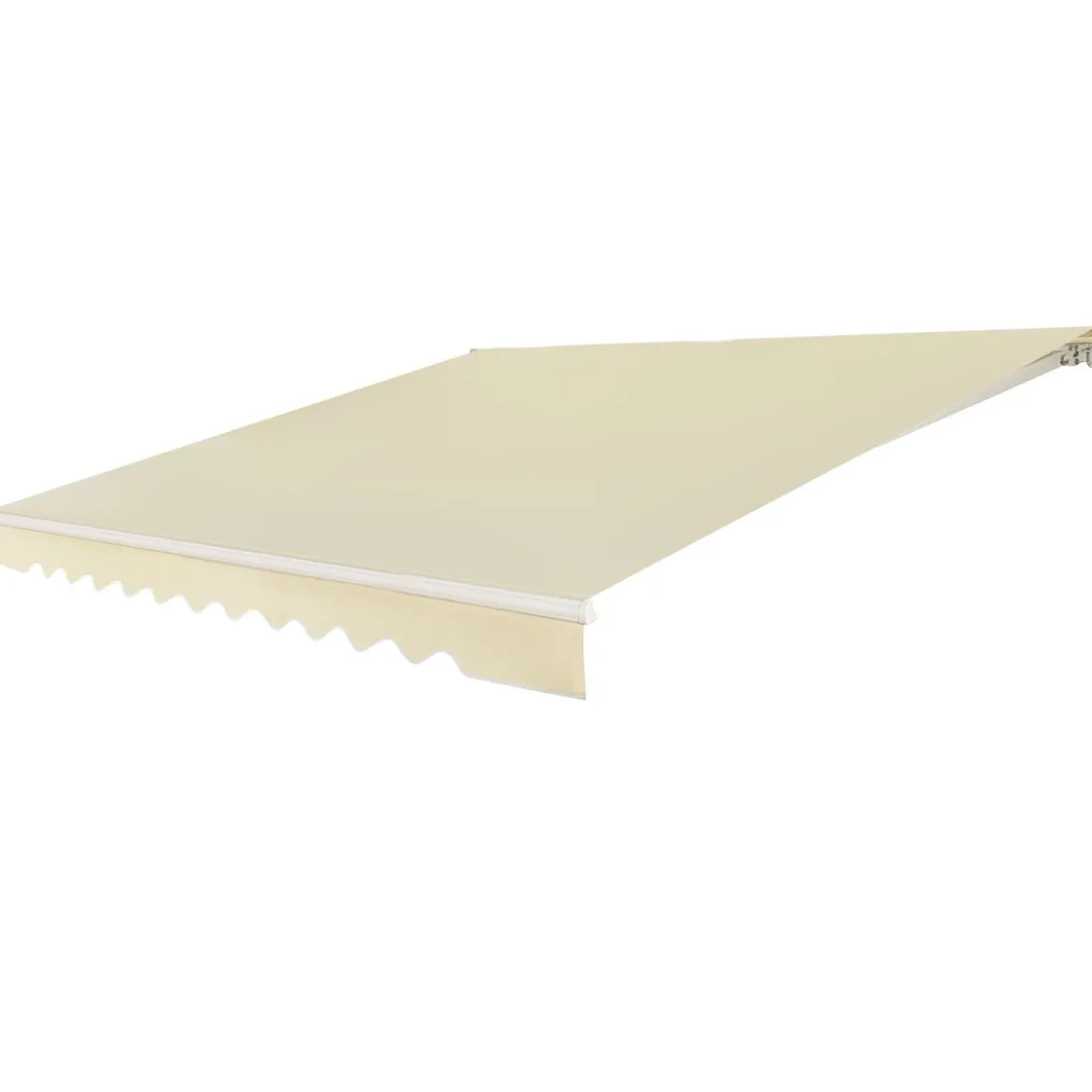 Einziehbare Markise Aluminium Terrassen Sonnenschutz Balkonmarkise Sonnenschutz 2,5 x 2 m Beige