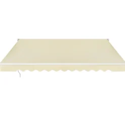 Einziehbare Markise Aluminium Terrassen Sonnenschutz Balkonmarkise Sonnenschutz 2,5 x 2 m Beige