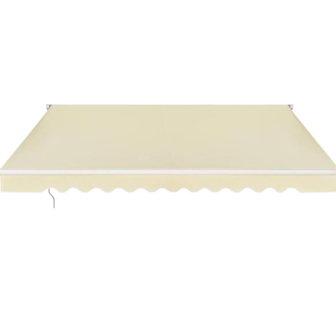 Einziehbare Markise Aluminium Terrassen Sonnenschutz Balkonmarkise Sonnenschutz 2,5 x 2 m Beige