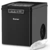 Eiswürfelmaschine Eiswürfelbereiter inkl. Eiswürfelschaufel 1,85 L Wassertank 35 x 25 x 29,5 cm Schwarz