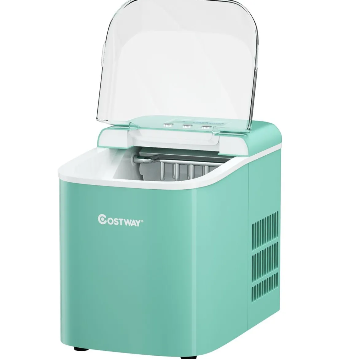 Eiswürfelmaschine Ice Maker Eismaschine Eiswürfelbereiter inkl. Eiswürfelschaufel Eiswürfel Grün