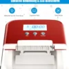 Eiswürfelmaschine Ice Maker Eismaschine Eiswürfelbereiter inkl. Eiswürfelschaufel Eiswürfel Rot