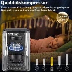 Eiswürfelmaschine 24kg pro Tag Crushed Ice Maker Eismaschine Eiswürfelbereiter inkl Schaufel Timer 2,5L Wassertank