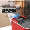 Eiswürfelmaschine 2,2 L Eiswürfelmaschine mit Kugelförmigen Eiswürfeln 24,5 x 35,5 x 32 cm Rot