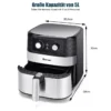 Elektrische 5L Heißluftfritteuse 1700W Fritteuse Airfryer Luftfritteuse mit 60min Timer Antihaft-Frittierkorb