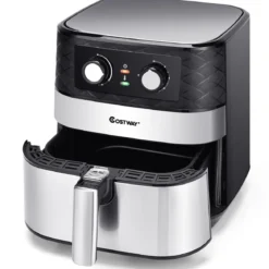 Elektrische 5L Heißluftfritteuse 1700W Fritteuse Airfryer Luftfritteuse mit 60min Timer Antihaft-Frittierkorb