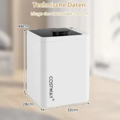 Elektrischer Handtuchwärmer mit Automatischer Abschaltung & 6-stufigem Timer & LED Anzeige