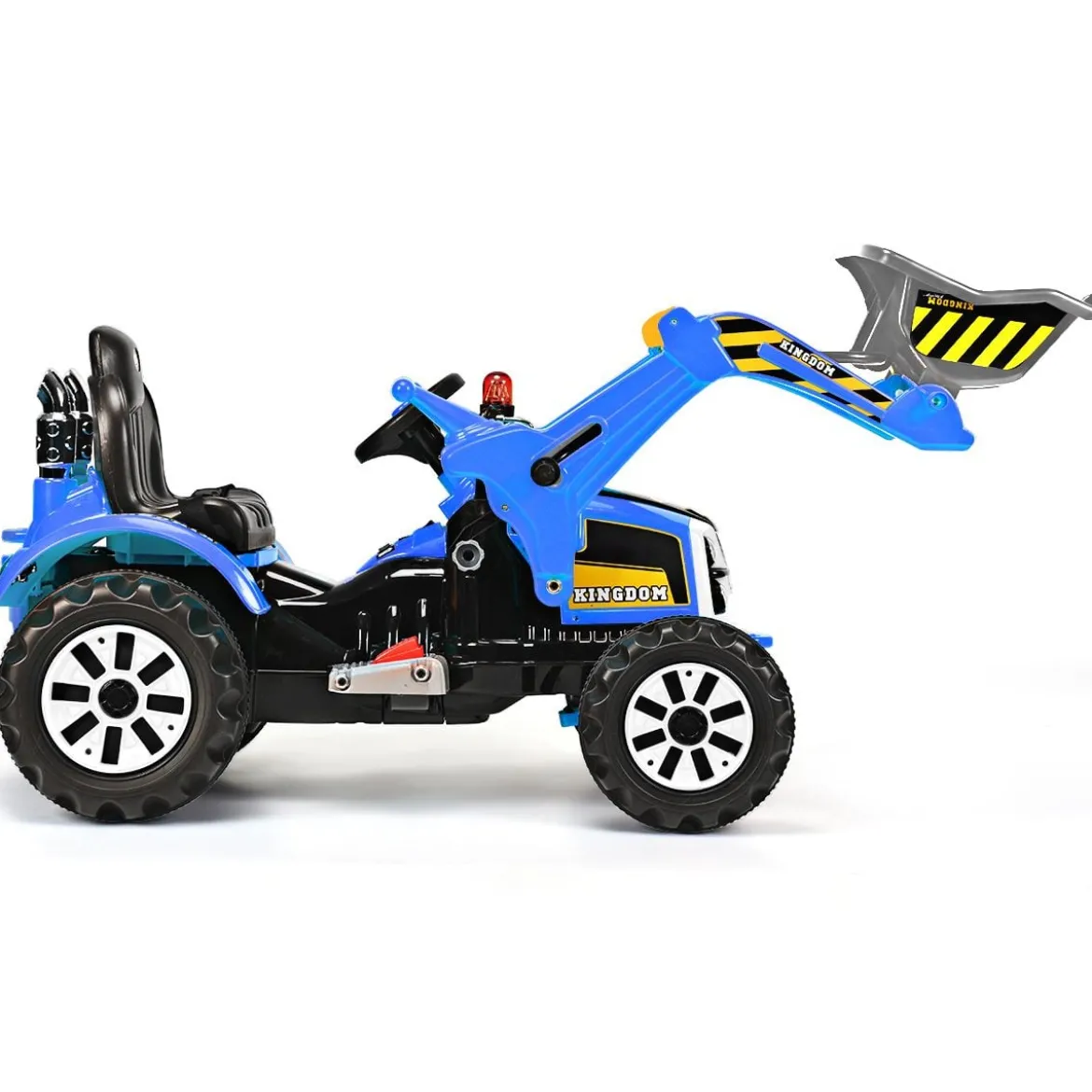 Elektrischer Kinder-Gabelstapler 12V batteriebetriebener Kinder-Bagger mit 2 Geschwindigkeiten Kinder-Auto Blau
