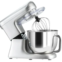 Elektrischer Standmixer mit kippbarem Kopf 1400W Kupfermotor 37 x 19 x 33 cm Silber