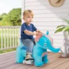 Elektrisches Aufsitzspielzeug in Tierform Plüschauto Spielzeugauto für Kinder ab 3 Jahre Blau