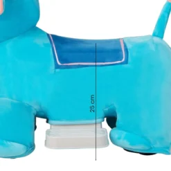 Elektrisches Aufsitzspielzeug in Tierform Plüschauto Spielzeugauto für Kinder ab 3 Jahre Blau