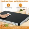 Elektrische Warmhalteplatte mit Einstellbarer Temperatur 30℃-120℃ & Gehärtete Glas