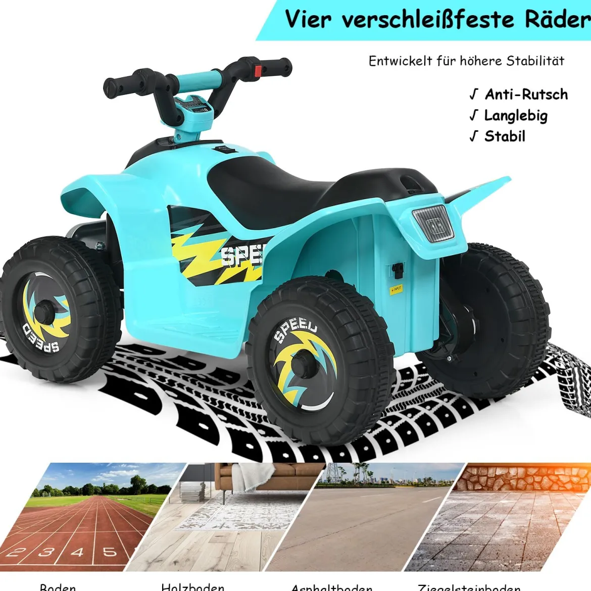 Elektroauto für Kinder Elektro Kinderquad Kindermotorrad 73 x 40 x 44,5 cm