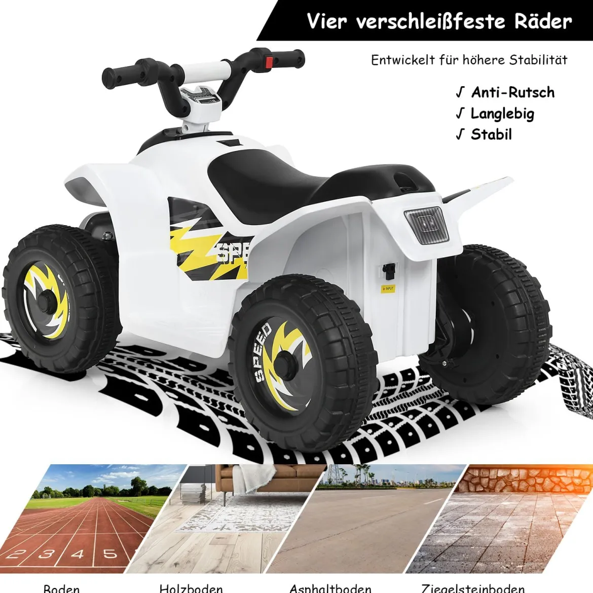 Elektroauto für Kinder Elektro Kinderquad Kindermotorrad 73 x 40 x 44,5 cm