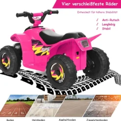 Elektroauto für Kinder Elektro Kinderquad Kindermotorrad 73 x 40 x 44,5 cm