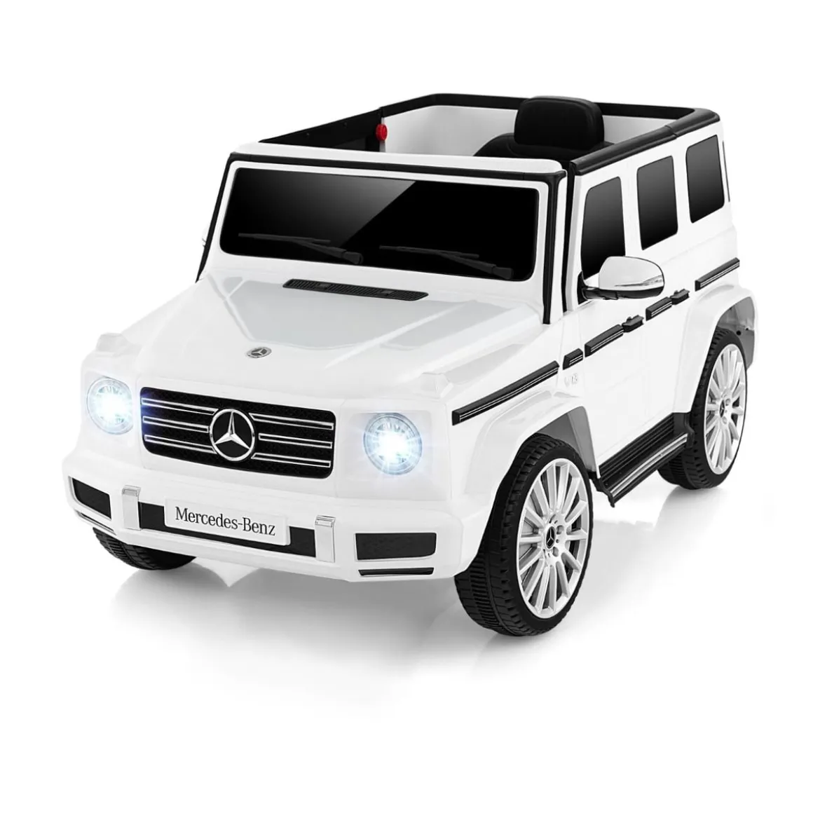 Elektroauto für Kinder Mercedes Benz G500 Kinderauto Elektro mit Fernsteuerung Weiß